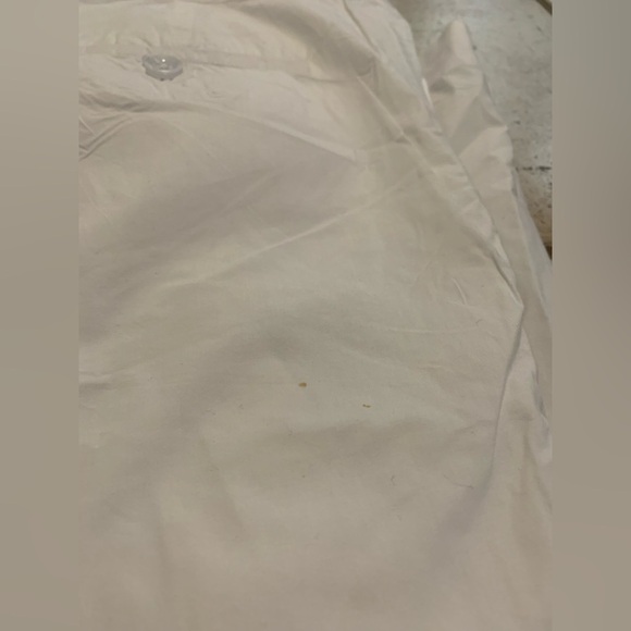 Vintage Style High-Waist Wide Leg Trousers White Linen Blend Pants Size 14 - Picture 7 of 7